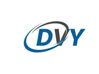 DVY yaratıcı logo tasarımı vektör çizimi 
