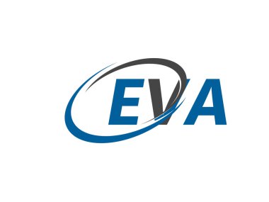 EVA yaratıcı logo tasarımı vektör çizimi