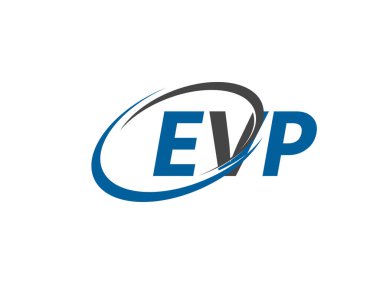 EVP yaratıcı logo tasarımı vektör çizimi