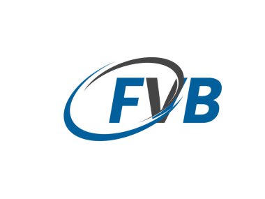 FVB yaratıcı logo tasarımı vektör çizimi