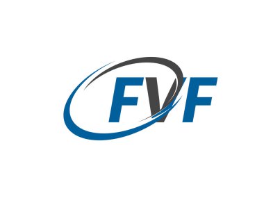 FVF yaratıcı logo tasarımı vektör çizimi