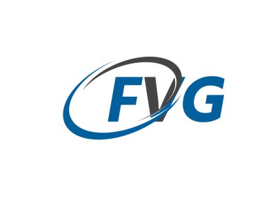 FVG yaratıcı logo tasarımı vektör çizimi