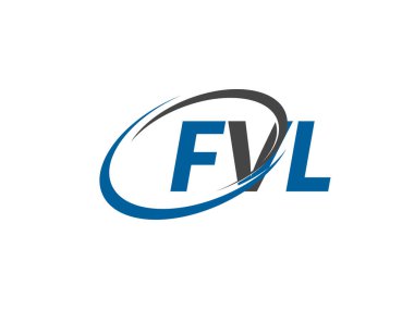 FVL yaratıcı logo tasarımı vektör çizimi