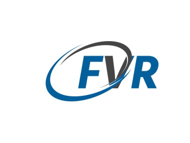 FVR yaratıcı logo tasarımı vektör çizimi
