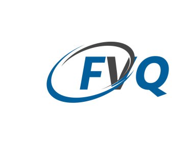 FVQ yaratıcı logo tasarımı vektör çizimi