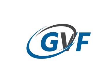 GVF yaratıcı logo tasarımı vektör çizimi