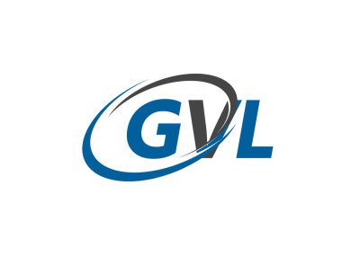 GVL yaratıcı logo tasarımı vektör çizimi