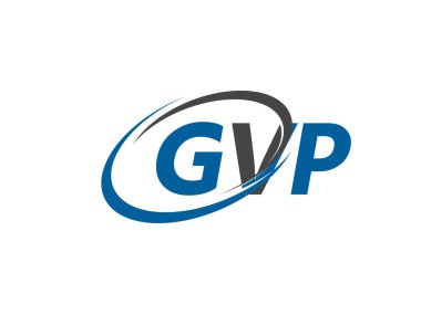 GVP yaratıcı logo tasarımı vektör çizimi