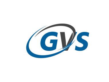 GVS yaratıcı logo tasarımı vektör çizimi