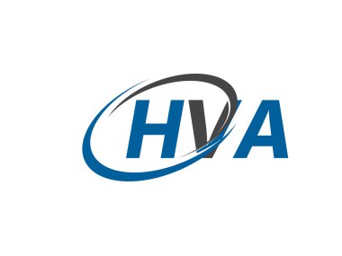 HVA yaratıcı logo tasarımı vektör çizimi
