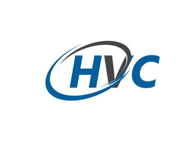 HVC yaratıcı logo tasarımı vektör çizimi