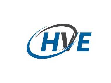 HVE yaratıcı logo tasarımı vektör çizimi