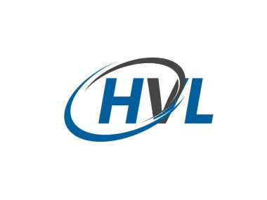 HVL yaratıcı logo tasarımı vektör çizimi