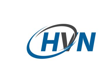 HVN yaratıcı logo tasarımı vektör çizimi