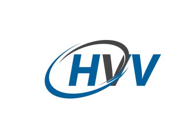 HVV yaratıcı logo tasarımı vektör çizimi