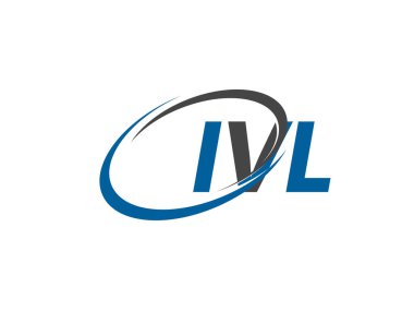 IVL yaratıcı logo tasarımı vektör çizimi
