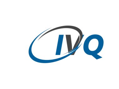 IVQ yaratıcı logo tasarımı vektör çizimi