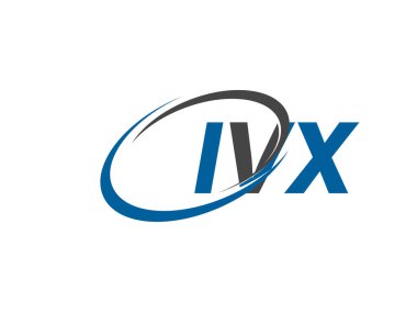 IVX yaratıcı logo tasarımı vektör çizimi