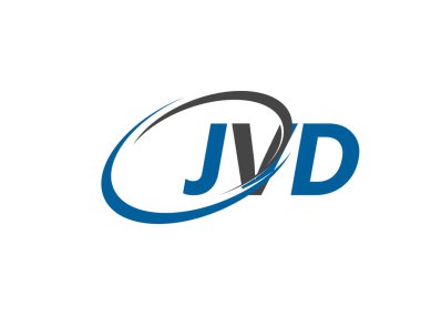 JVD yaratıcı logo tasarımı vektör çizimi