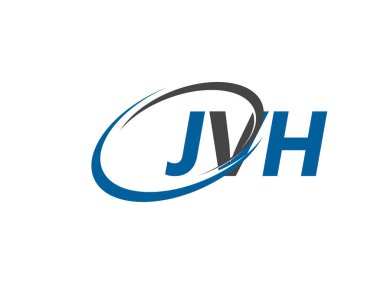 JVH yaratıcı logo tasarımı vektör çizimi