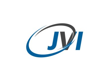 JVI yaratıcı logo tasarımı vektör çizimi