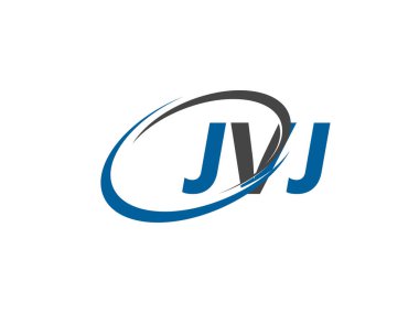 JVJ yaratıcı logo tasarımı vektör çizimi