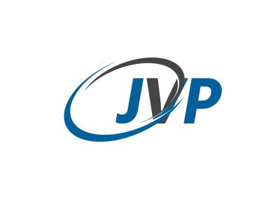 JVP yaratıcı logo tasarımı vektör çizimi