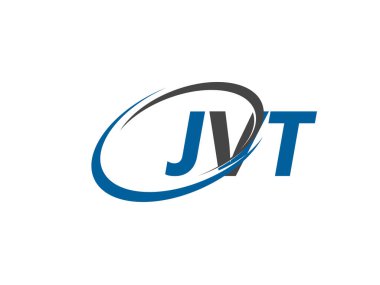 JVT yaratıcı logo tasarımı vektör çizimi
