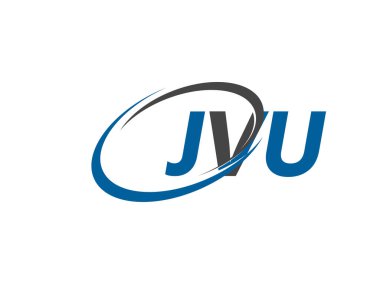 JVU yaratıcı logo tasarımı vektör çizimi