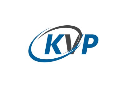 KVP yaratıcı logo tasarımı vektör çizimi