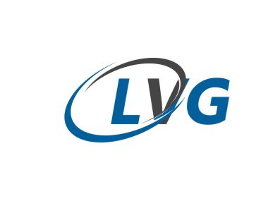 LVG yaratıcı logo tasarımı vektör çizimi