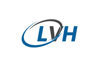 LVH yaratıcı logo tasarımı vektör çizimi
