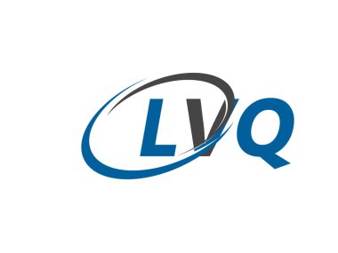 LVQ yaratıcı logo tasarımı vektör çizimi