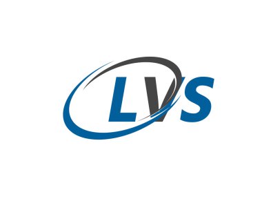 LVS yaratıcı logo tasarımı vektör çizimi