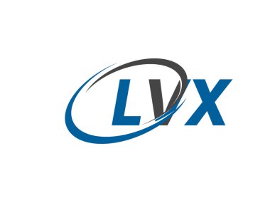 LVX yaratıcı logo tasarımı vektör çizimi