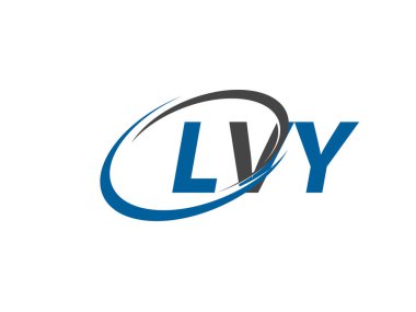 LVY yaratıcı logo tasarımı vektör çizimi