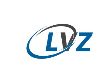 LVZ yaratıcı logo tasarımı vektör çizimi