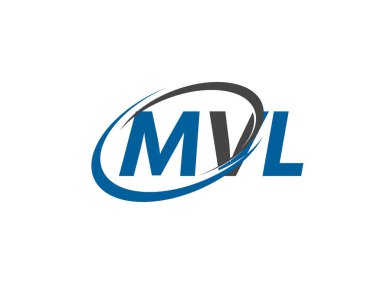 MVL yaratıcı logo tasarımı vektör çizimi