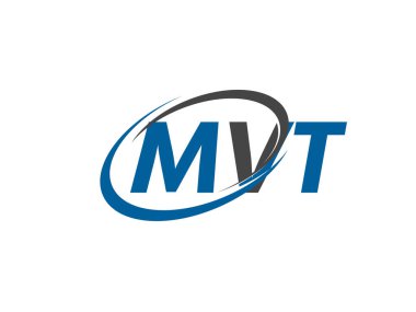 MVT yaratıcı logo tasarımı vektör çizimi