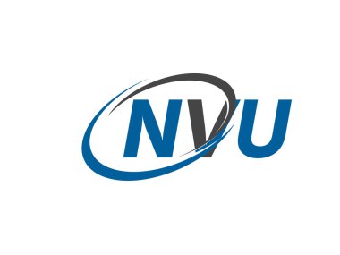 NVU yaratıcı logo tasarımı vektör çizimi