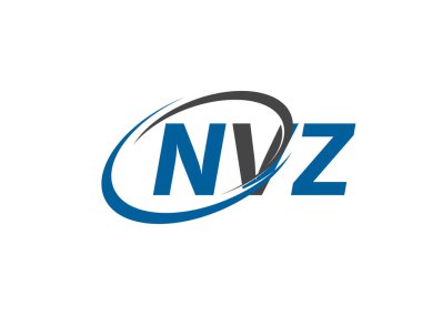 NVZ yaratıcı logo tasarımı vektör çizimi