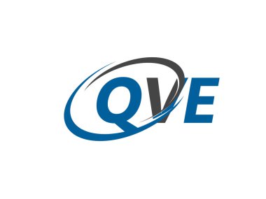 QVE yaratıcı logo tasarımı vektör çizimi