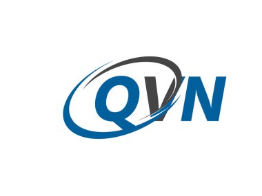 QVN yaratıcı logo tasarımı vektör çizimi