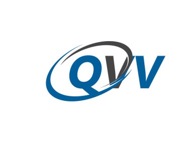 QVV yaratıcı logo tasarımı vektör çizimi