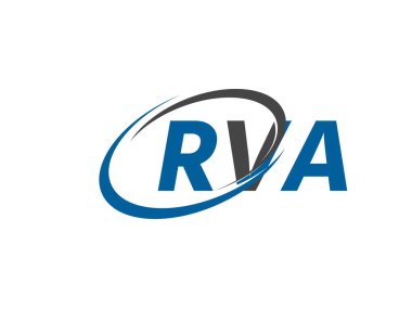 RVA yaratıcı logo tasarımı vektör çizimi