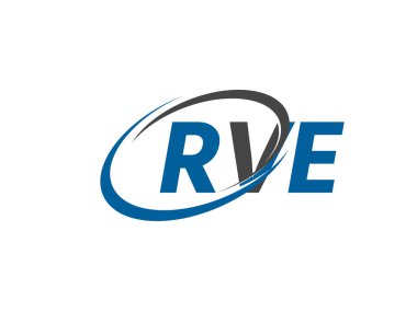 RVE yaratıcı logo tasarımı vektör çizimi