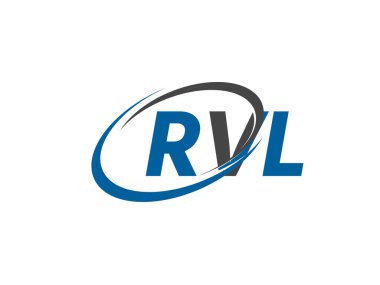 RVL yaratıcı logo tasarımı vektör çizimi
