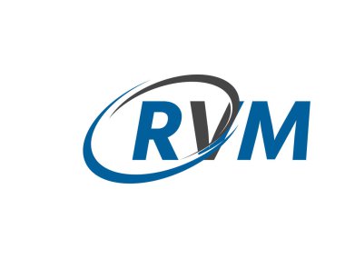RVM yaratıcı logo tasarımı vektör çizimi