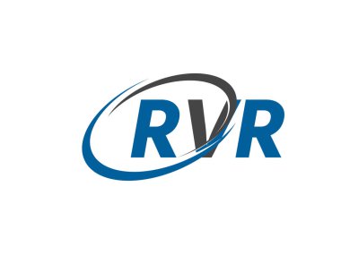 RVR yaratıcı logo tasarımı vektör çizimi