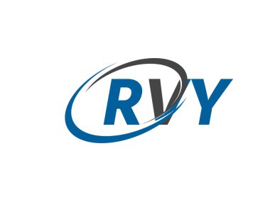 RVY yaratıcı logo tasarımı vektör çizimi